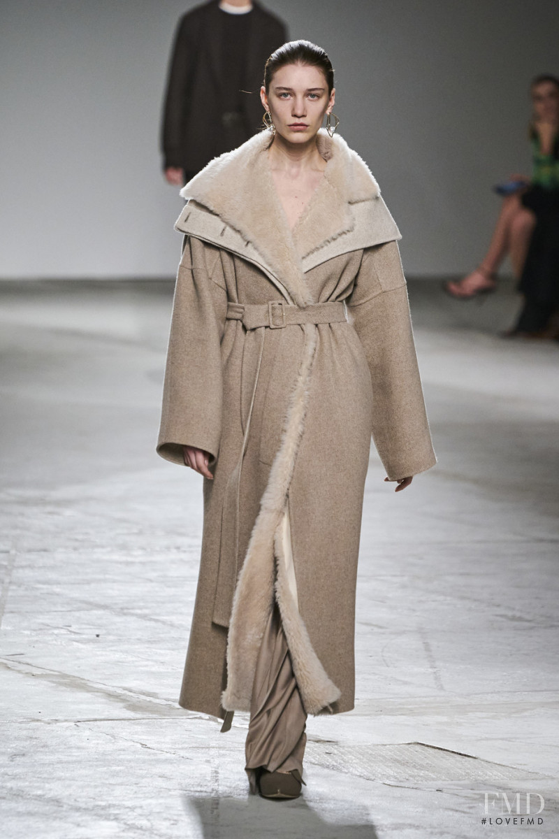 Sofia Tesmenitskaya featured in  the Agnona fashion show for Autumn/Winter 2020