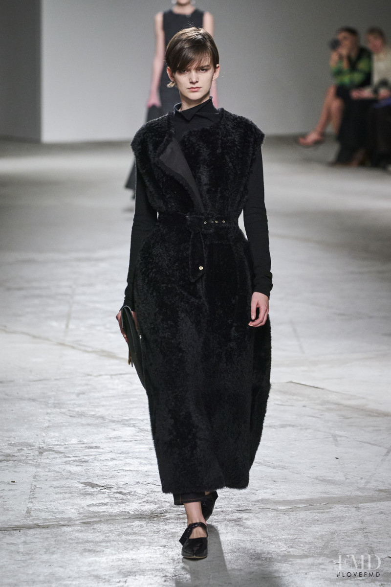 Britt Ensink featured in  the Agnona fashion show for Autumn/Winter 2020