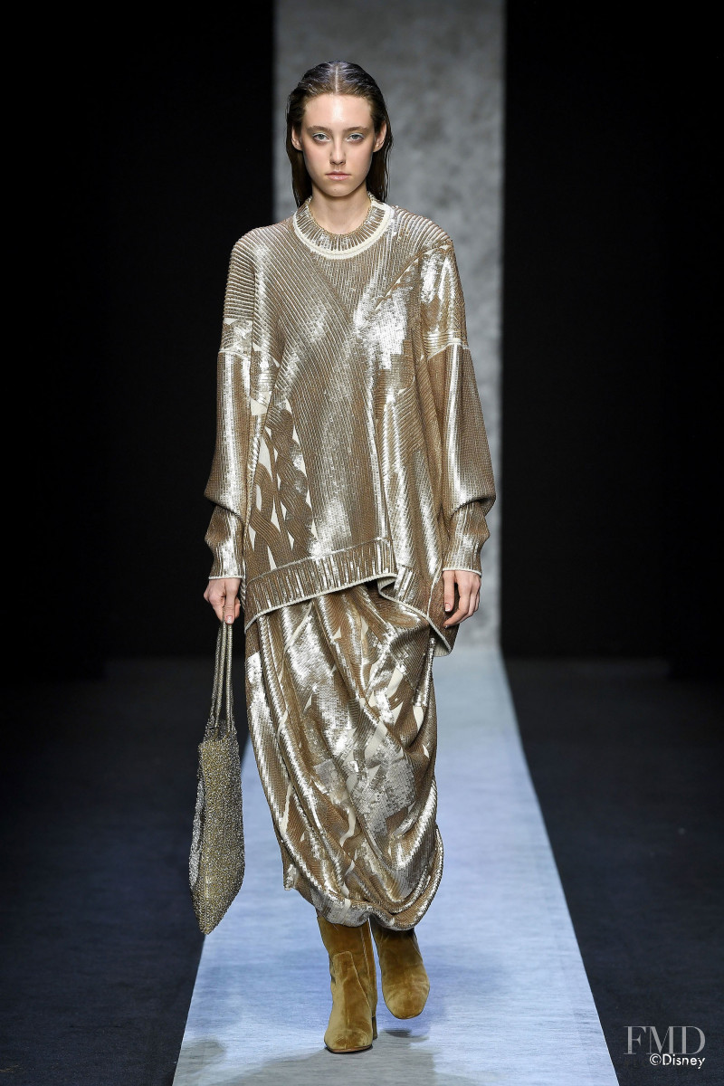 Sia Vlasova featured in  the Anteprima fashion show for Autumn/Winter 2020
