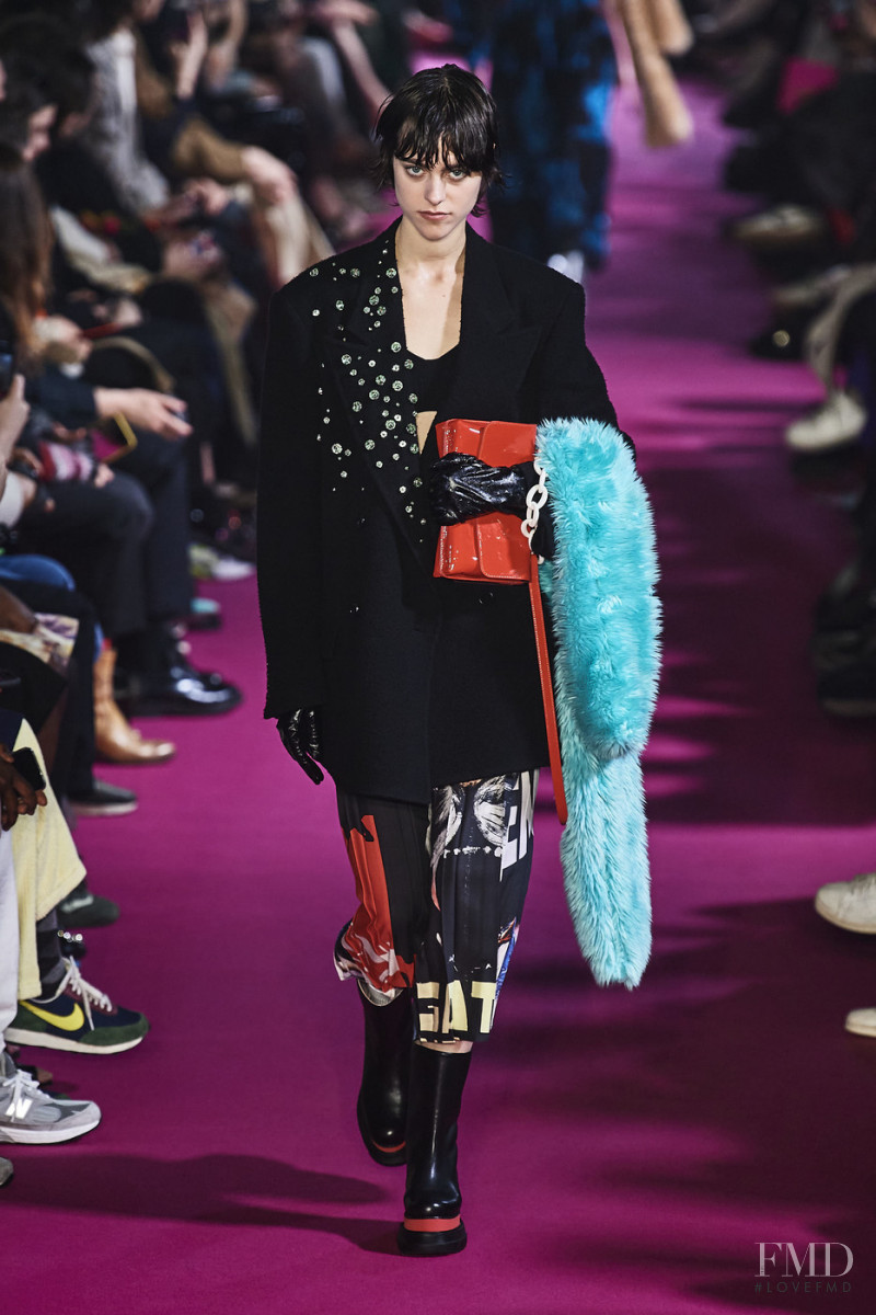 Ilona Desmet featured in  the MSGM fashion show for Autumn/Winter 2020