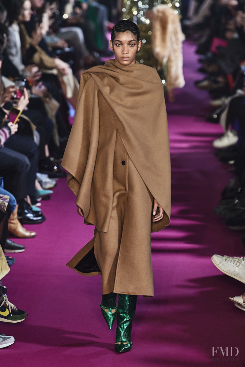 Licett Morillo featured in  the MSGM fashion show for Autumn/Winter 2020