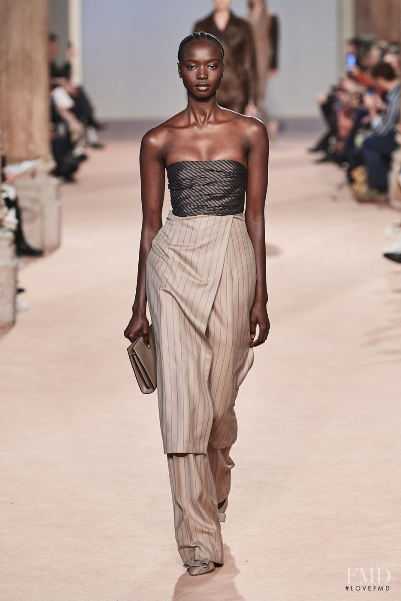 Agi Akur featured in  the Salvatore Ferragamo fashion show for Autumn/Winter 2020