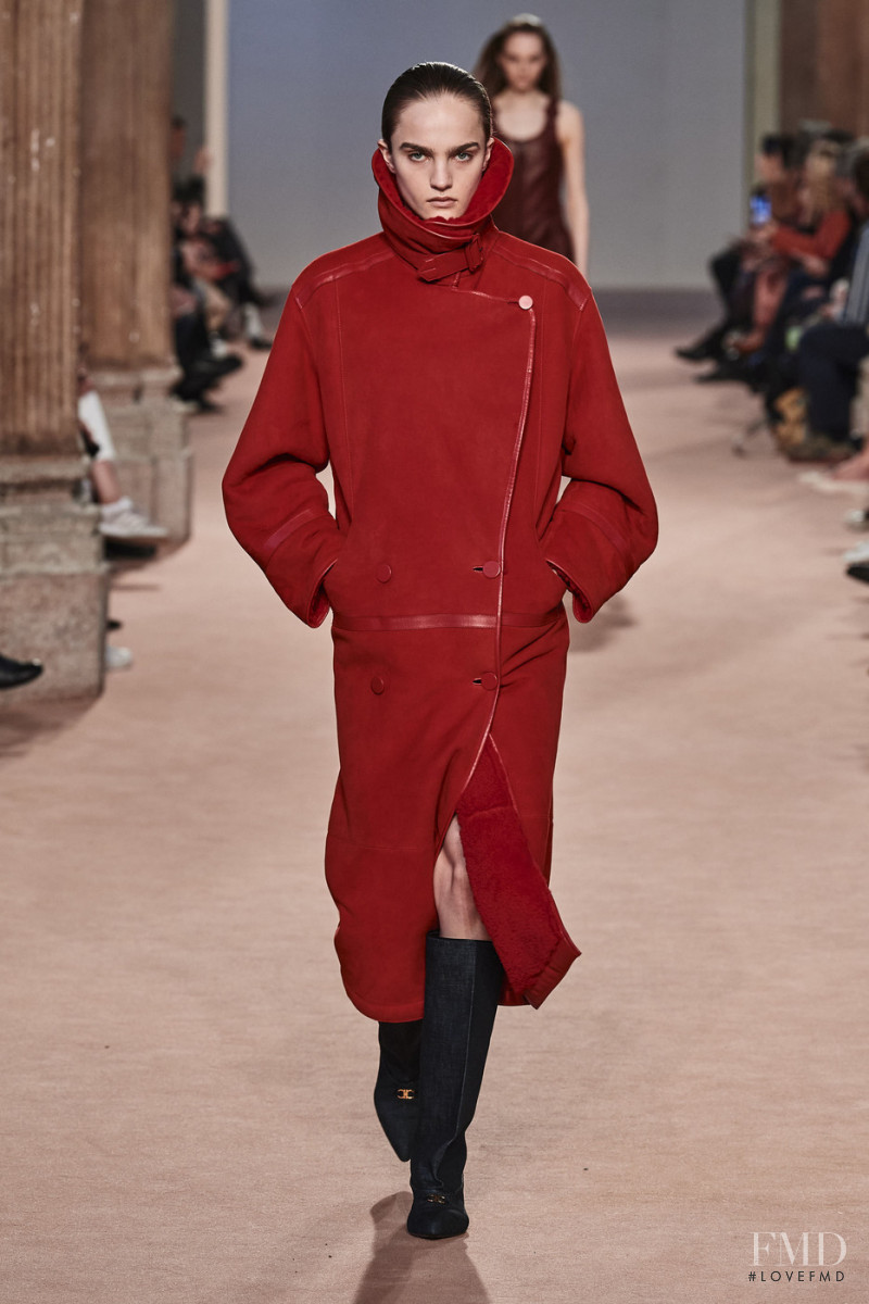 Josefine Lynderup featured in  the Salvatore Ferragamo fashion show for Autumn/Winter 2020