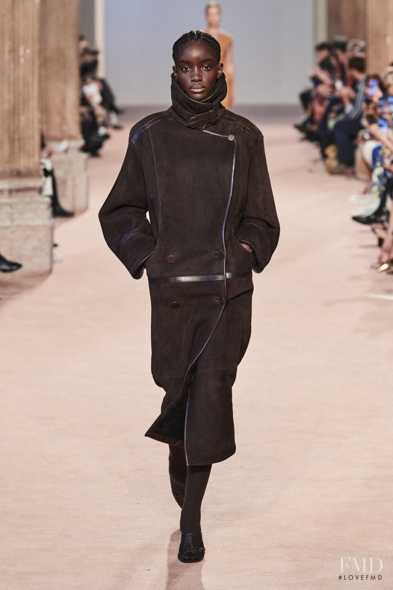 Maty Fall Diba featured in  the Salvatore Ferragamo fashion show for Autumn/Winter 2020
