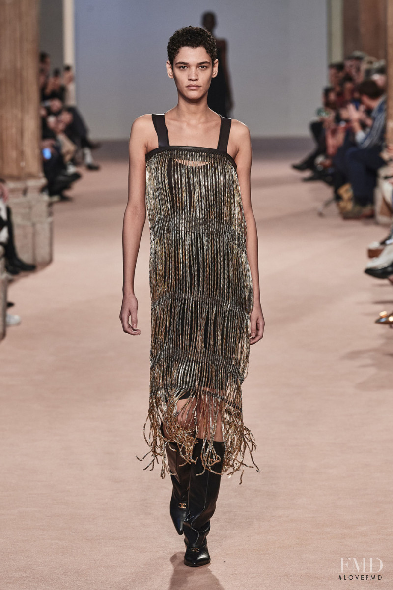 Kerolyn Soares featured in  the Salvatore Ferragamo fashion show for Autumn/Winter 2020