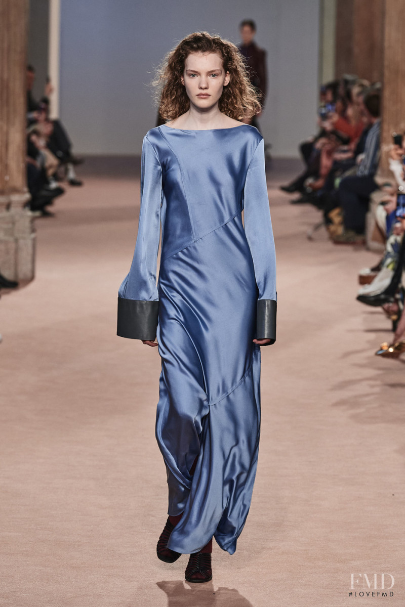 Penelope Ternes featured in  the Salvatore Ferragamo fashion show for Autumn/Winter 2020