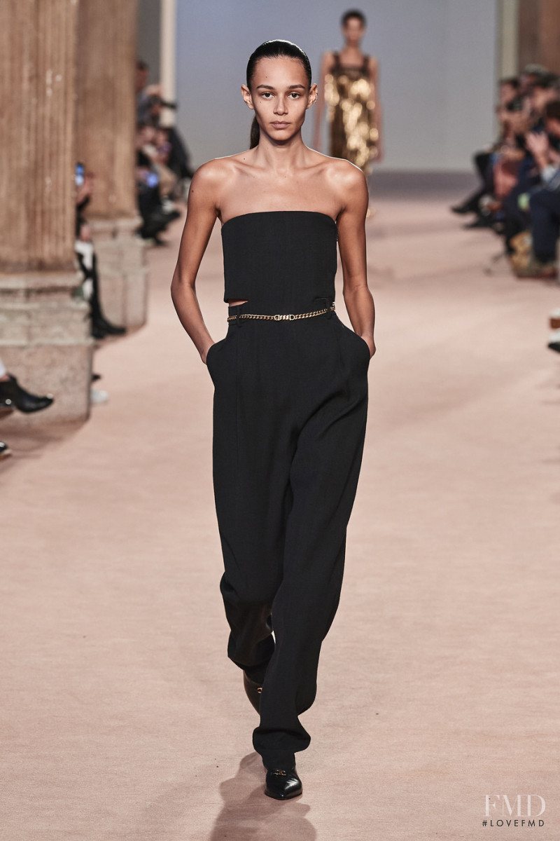 Binx Walton featured in  the Salvatore Ferragamo fashion show for Autumn/Winter 2020