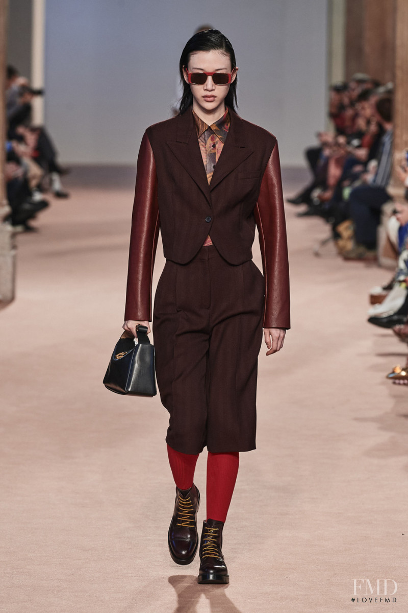 So Ra Choi featured in  the Salvatore Ferragamo fashion show for Autumn/Winter 2020