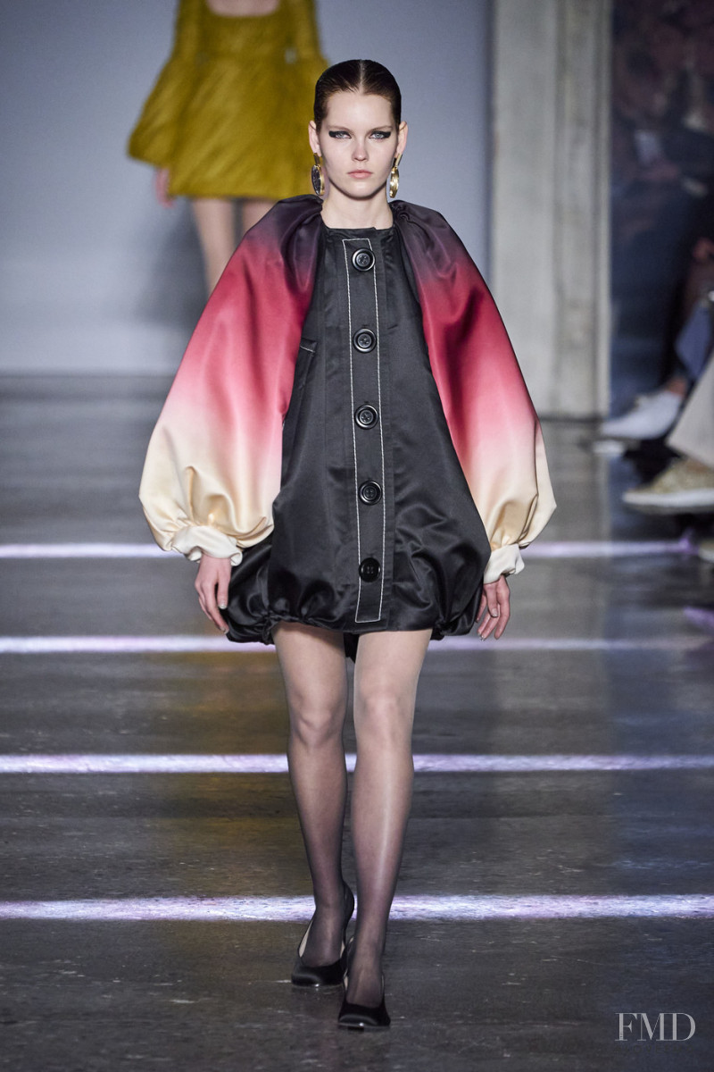 Karina Kurzacz featured in  the Marco de Vincenzo fashion show for Autumn/Winter 2020