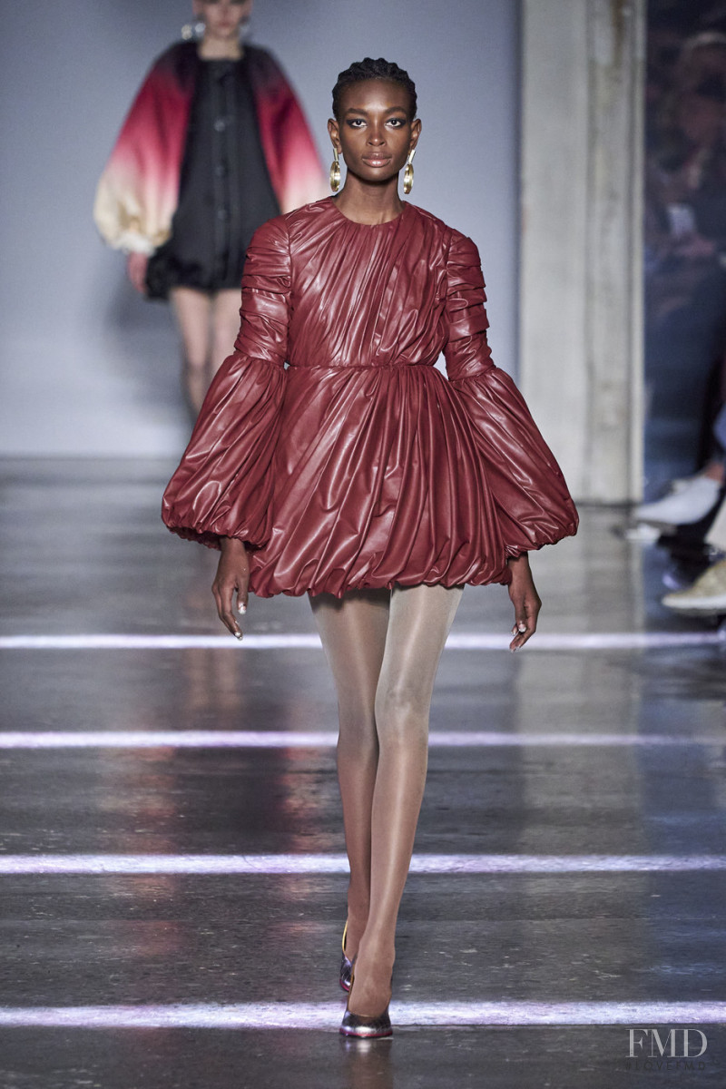 Aissatou Sy featured in  the Marco de Vincenzo fashion show for Autumn/Winter 2020