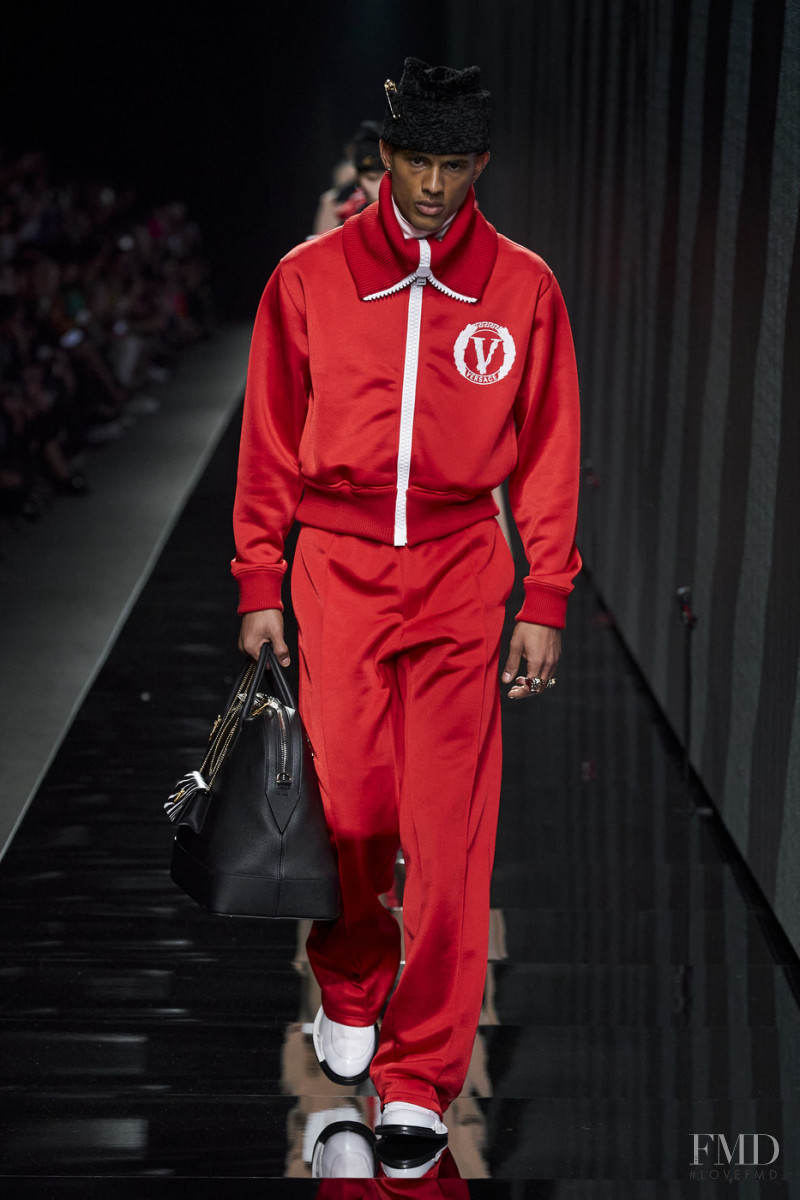 Jonas Barros featured in  the Versace fashion show for Autumn/Winter 2020