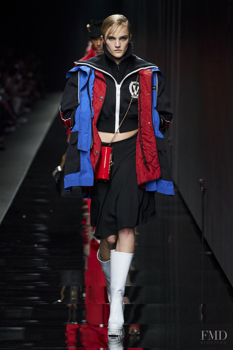 Josefine Lynderup featured in  the Versace fashion show for Autumn/Winter 2020