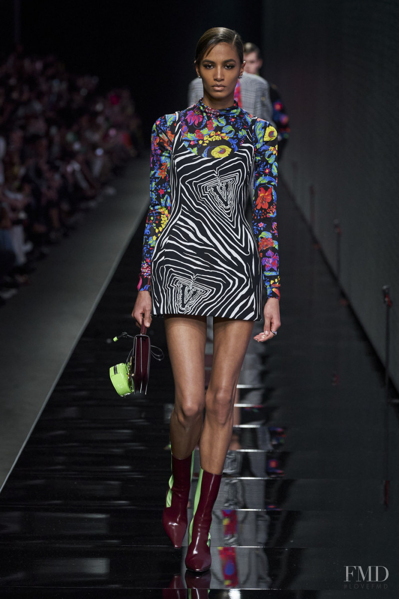 Sacha Quenby featured in  the Versace fashion show for Autumn/Winter 2020