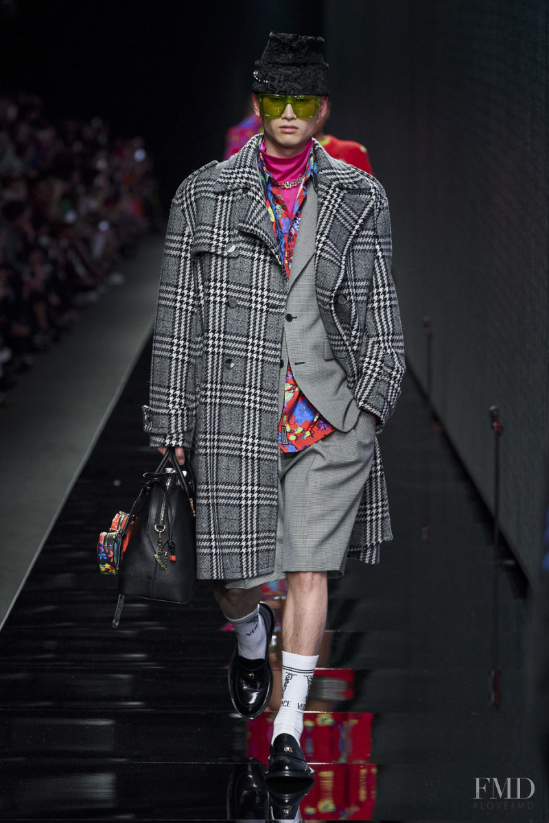 Kohei Takabatake featured in  the Versace fashion show for Autumn/Winter 2020