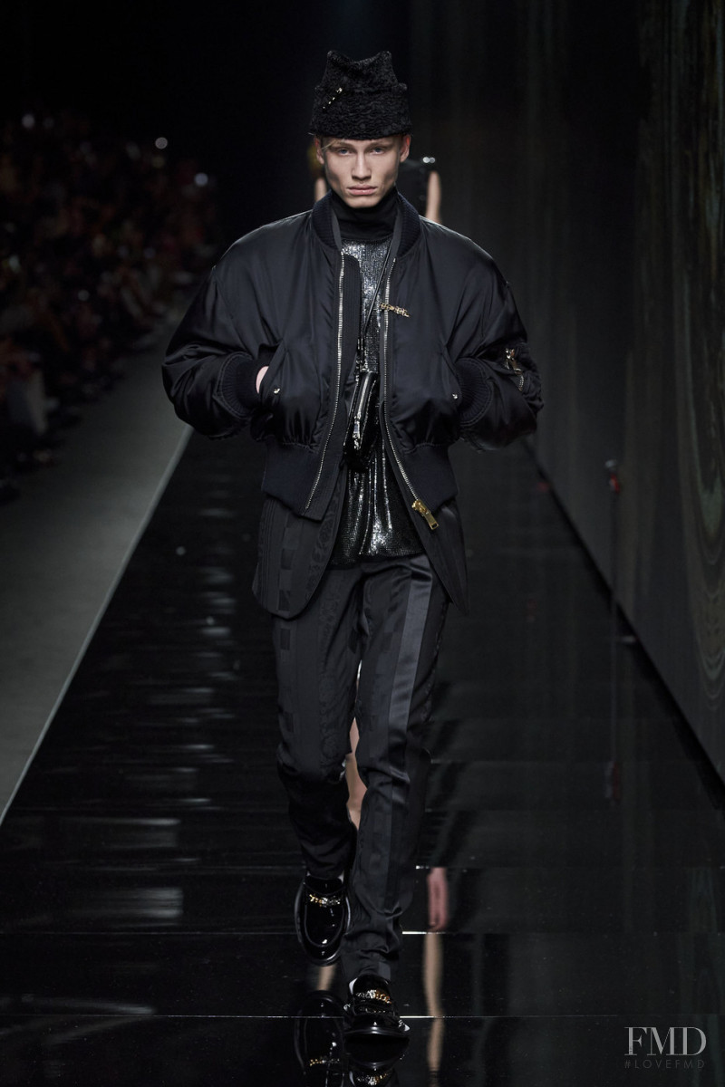 Marnix Eyckmans featured in  the Versace fashion show for Autumn/Winter 2020