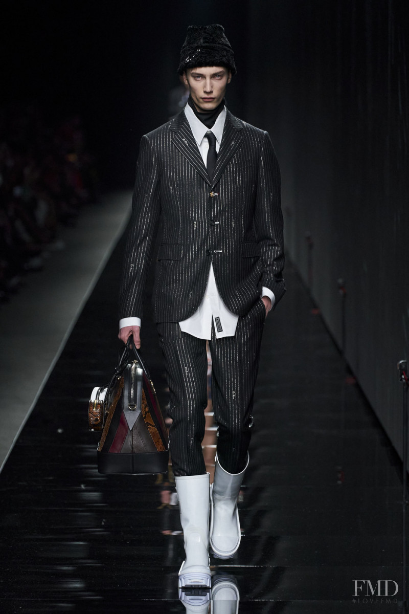 Freek Iven featured in  the Versace fashion show for Autumn/Winter 2020