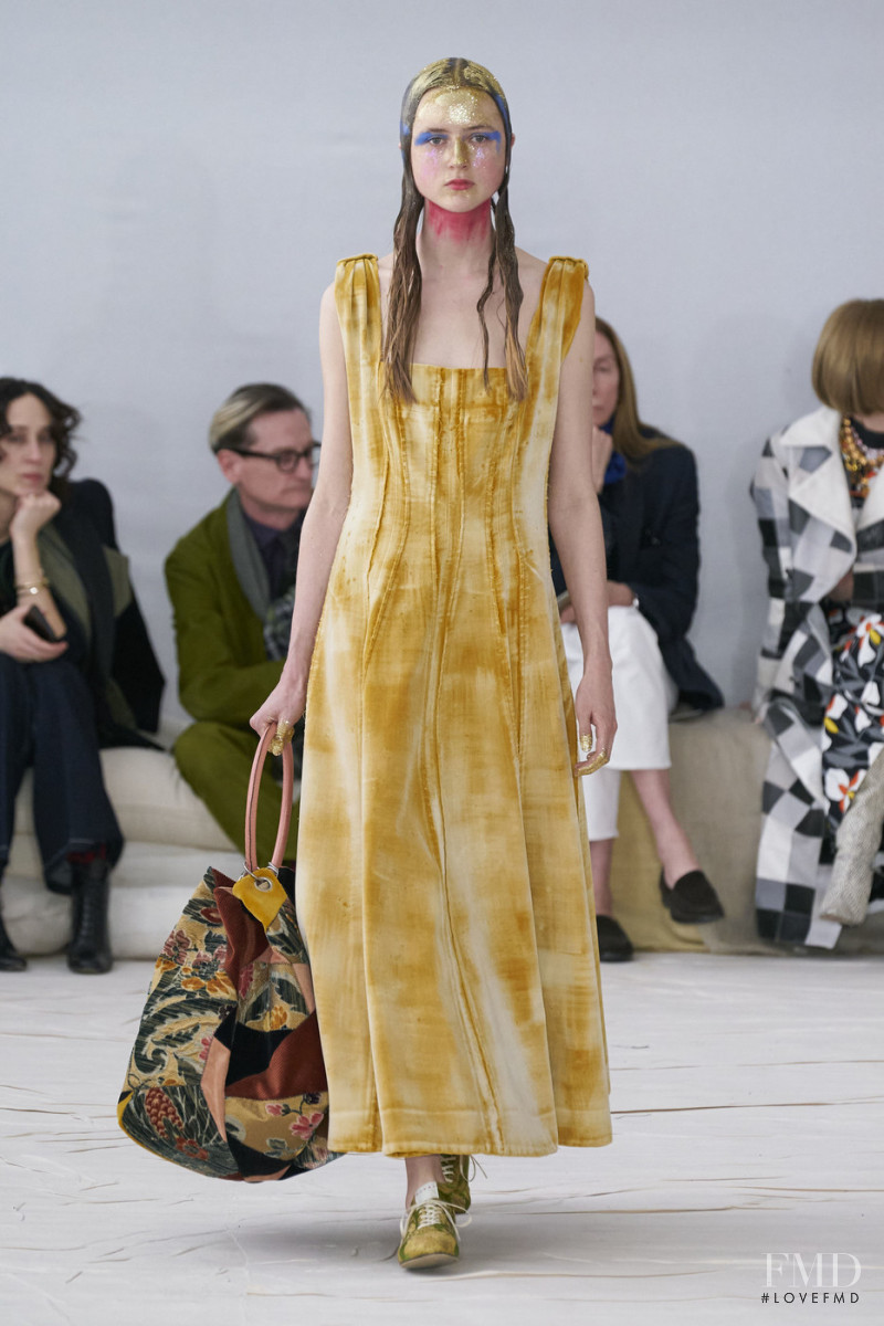 Thialda Bok featured in  the Marni fashion show for Autumn/Winter 2020