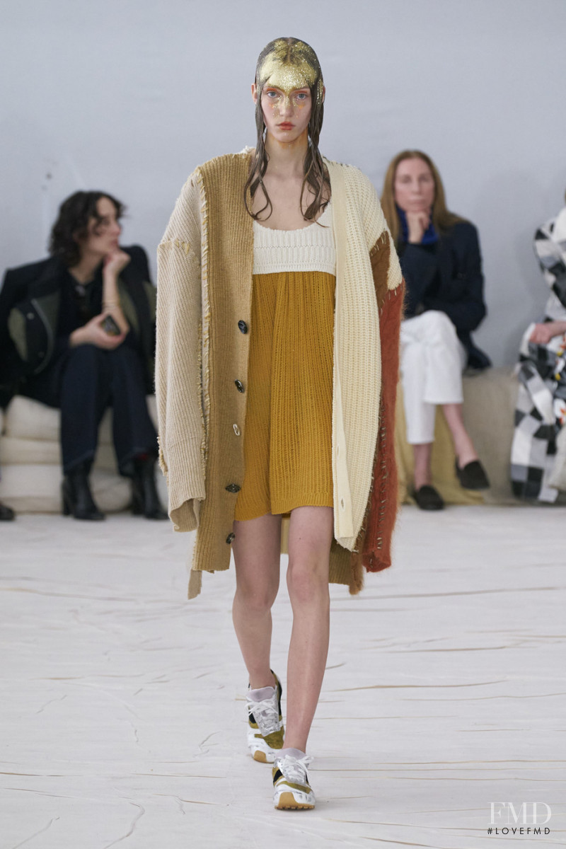Silte Haken featured in  the Marni fashion show for Autumn/Winter 2020