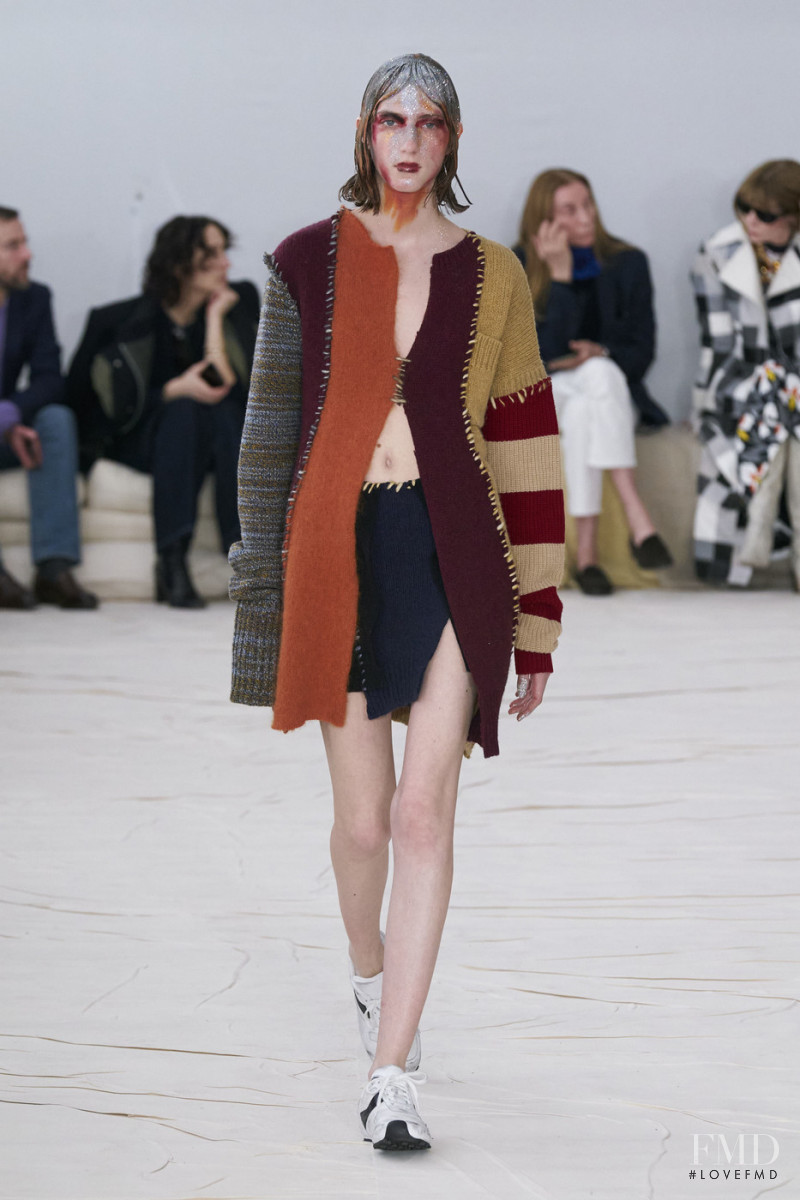 Evelyn Nagy featured in  the Marni fashion show for Autumn/Winter 2020