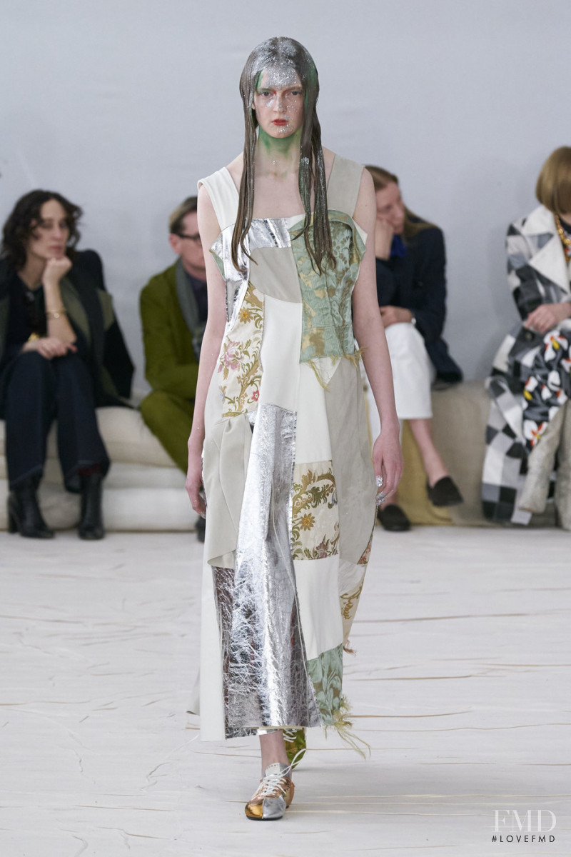 Katie May Neels featured in  the Marni fashion show for Autumn/Winter 2020