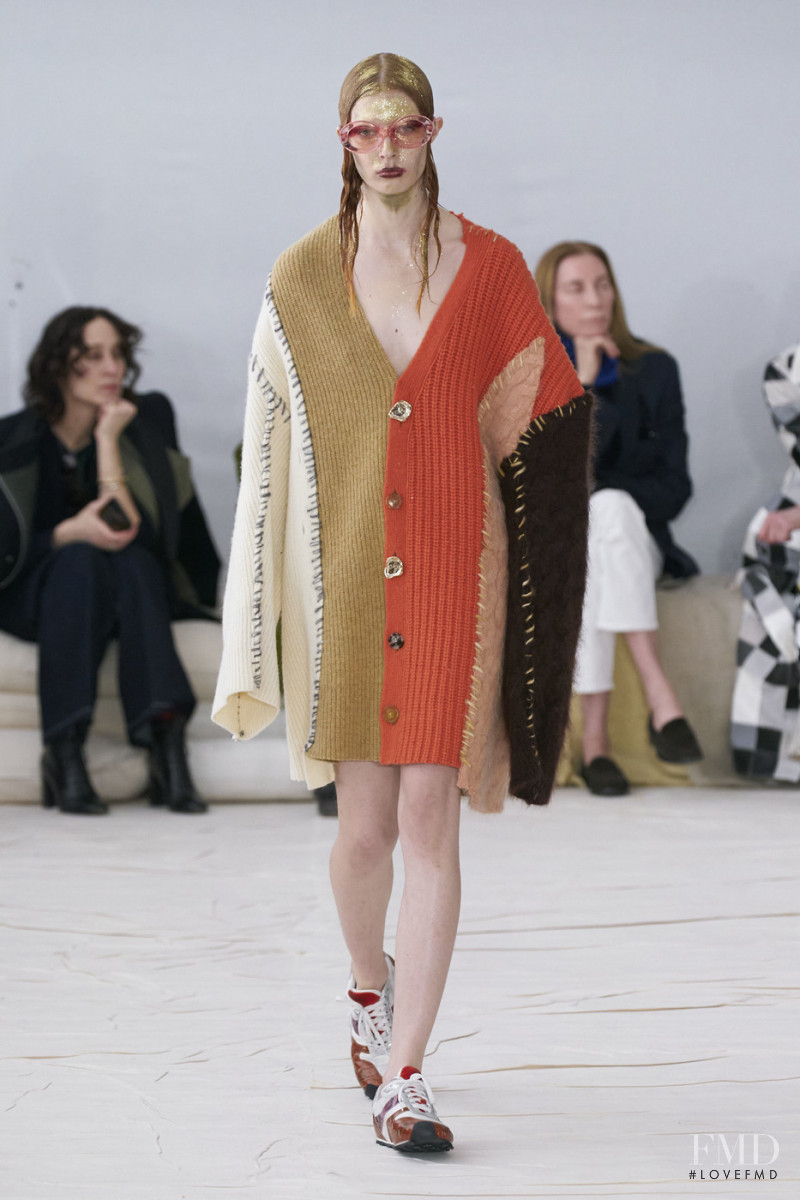 Remington Williams featured in  the Marni fashion show for Autumn/Winter 2020
