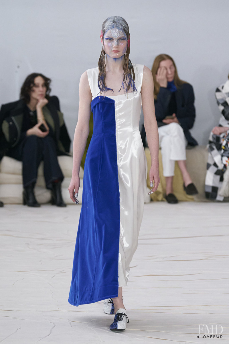 Julie Hoekstra featured in  the Marni fashion show for Autumn/Winter 2020