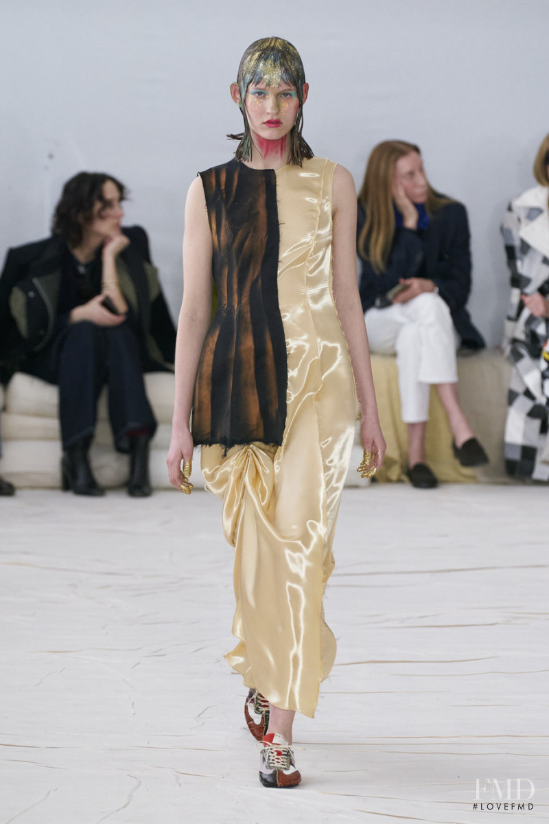 Sade Van Der Hoeven featured in  the Marni fashion show for Autumn/Winter 2020
