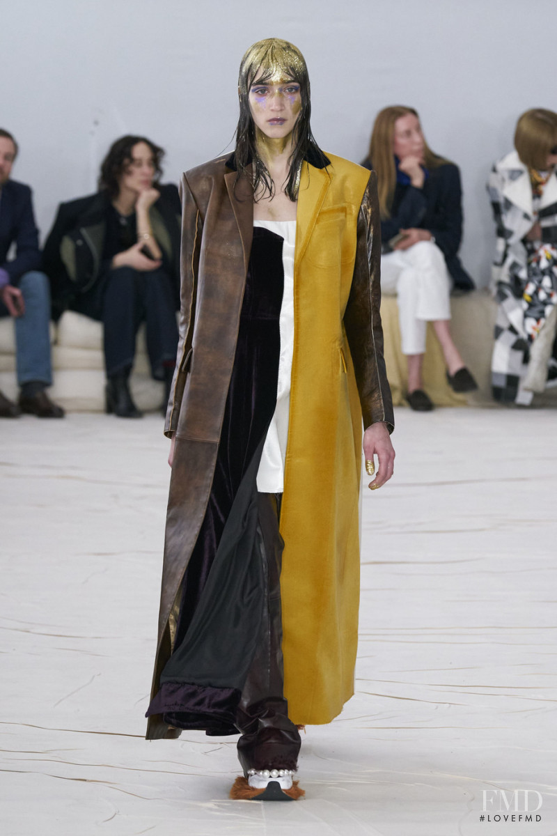 Zso Varju featured in  the Marni fashion show for Autumn/Winter 2020