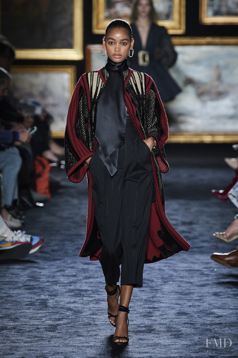 Blesnya Minher featured in  the Etro fashion show for Autumn/Winter 2020
