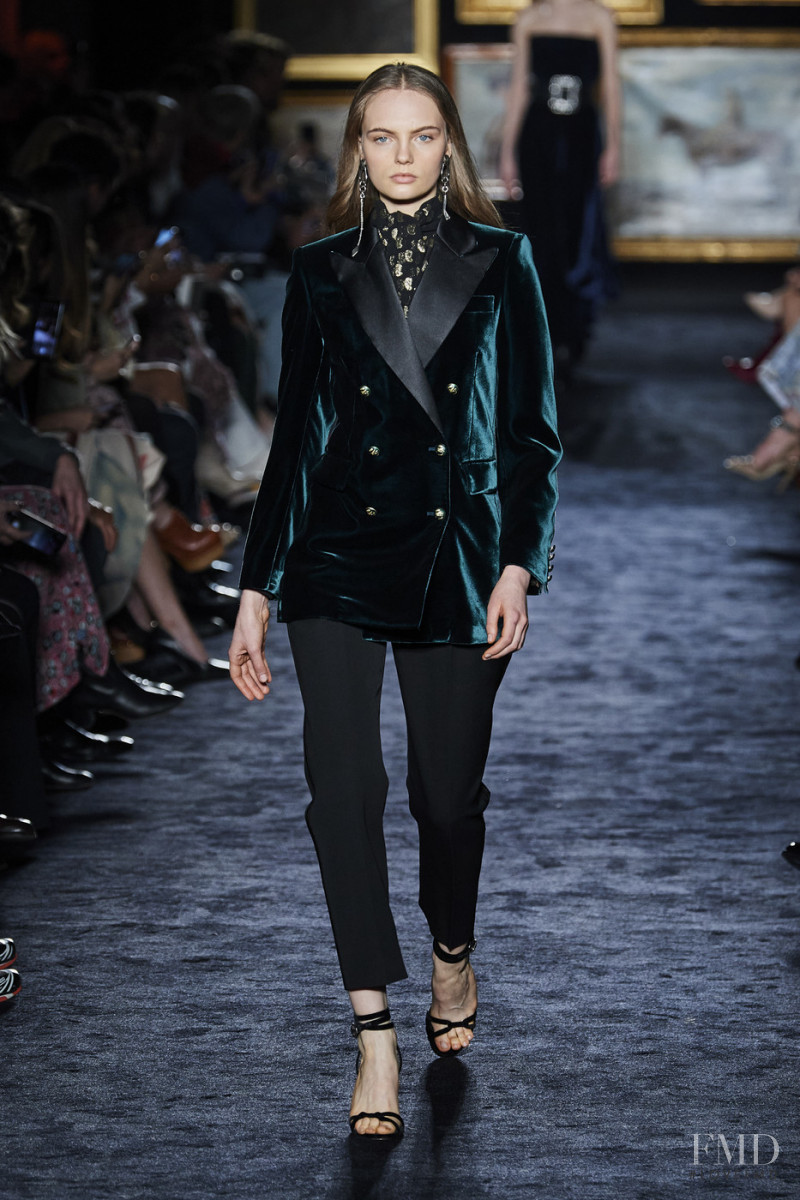 Fran Summers featured in  the Etro fashion show for Autumn/Winter 2020
