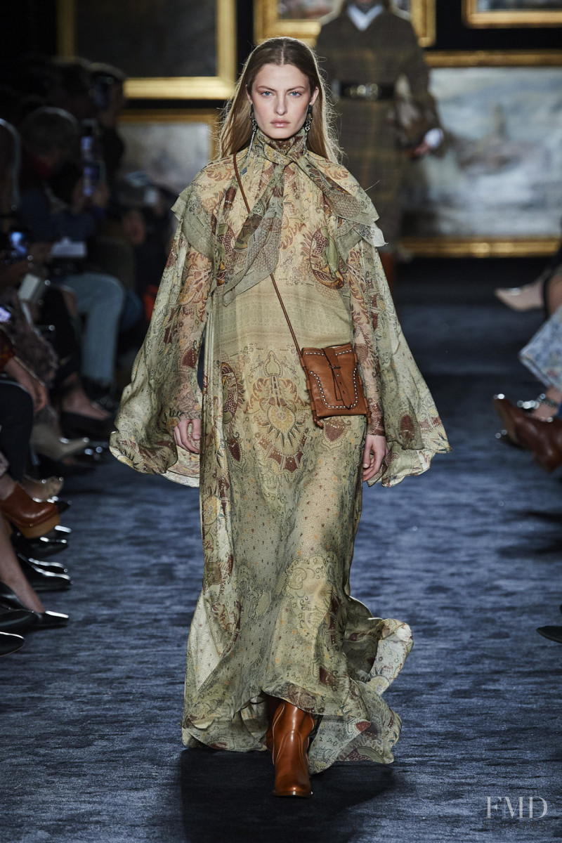 Felice Noordhoff featured in  the Etro fashion show for Autumn/Winter 2020
