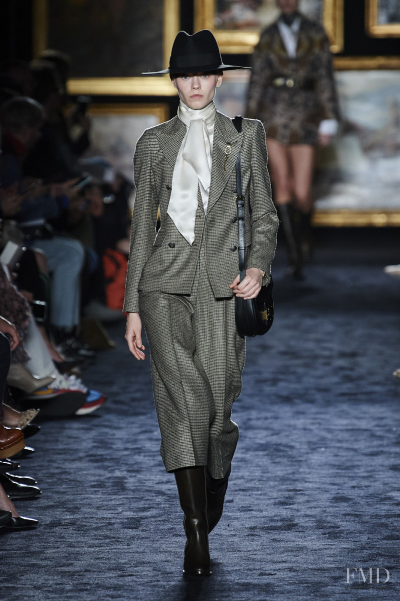 Maike Inga featured in  the Etro fashion show for Autumn/Winter 2020