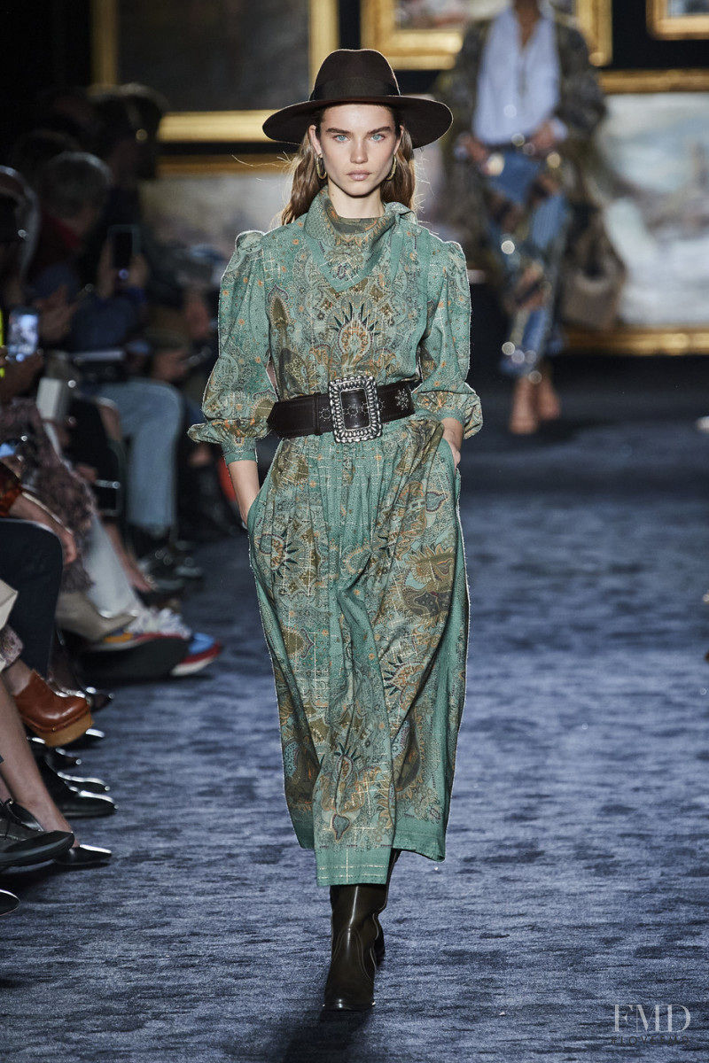 Meghan Roche featured in  the Etro fashion show for Autumn/Winter 2020