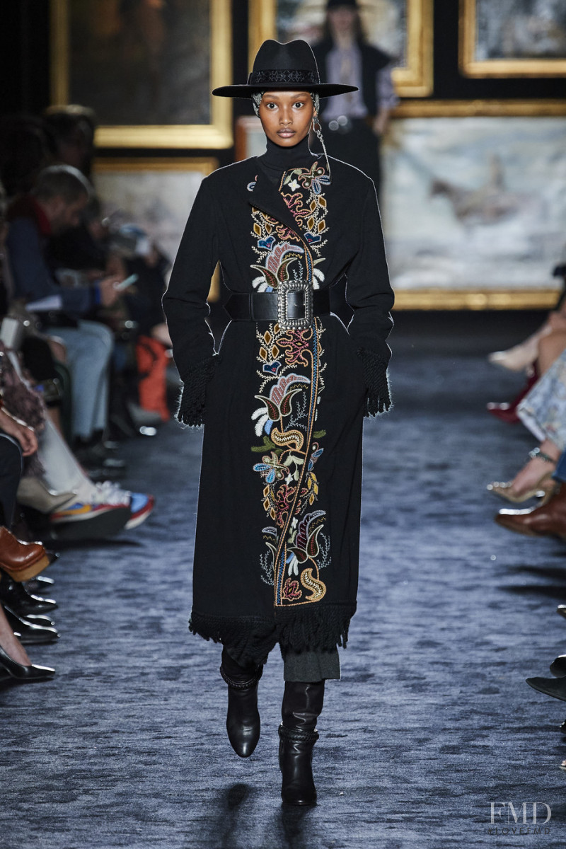 Ugbad Abdi featured in  the Etro fashion show for Autumn/Winter 2020