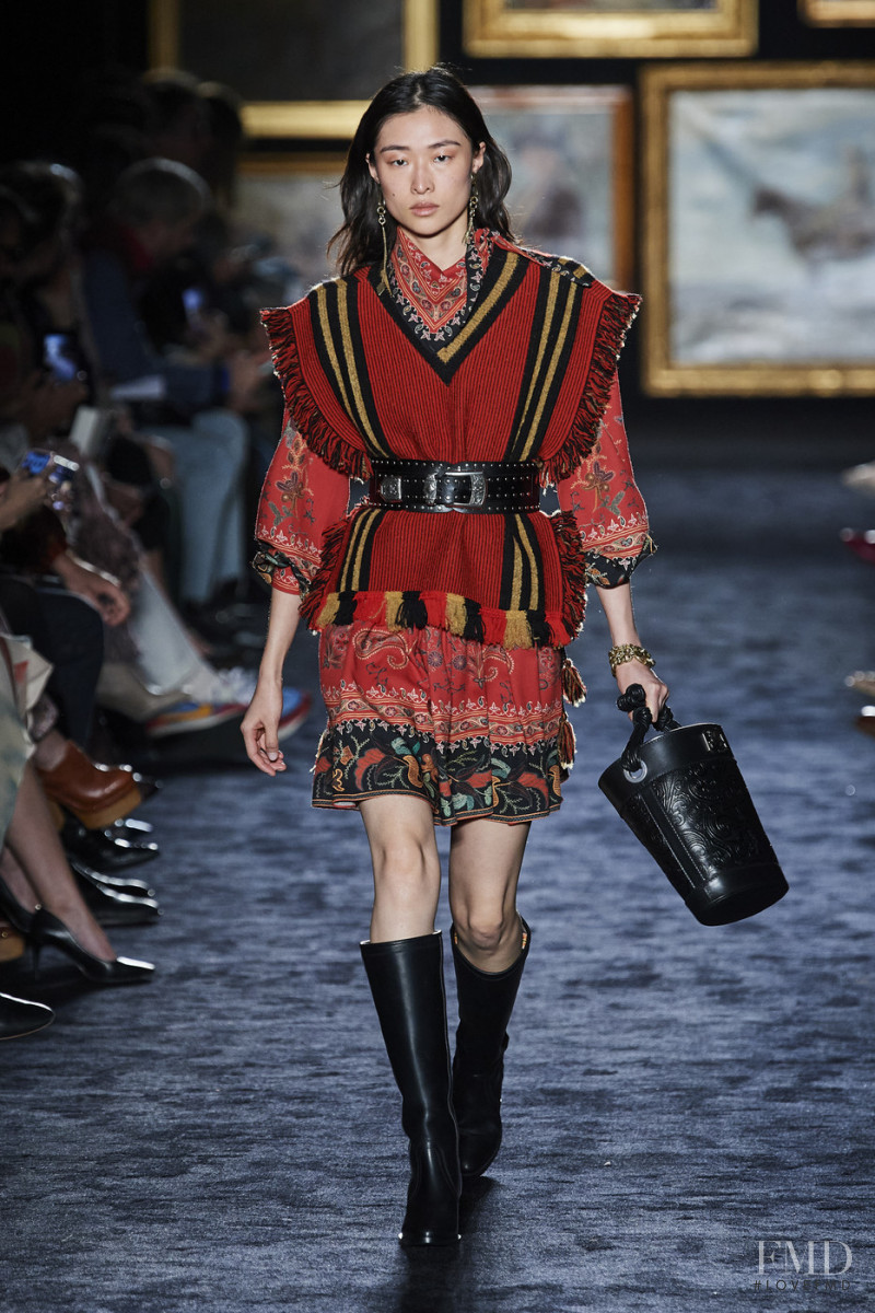 Chu Wong featured in  the Etro fashion show for Autumn/Winter 2020