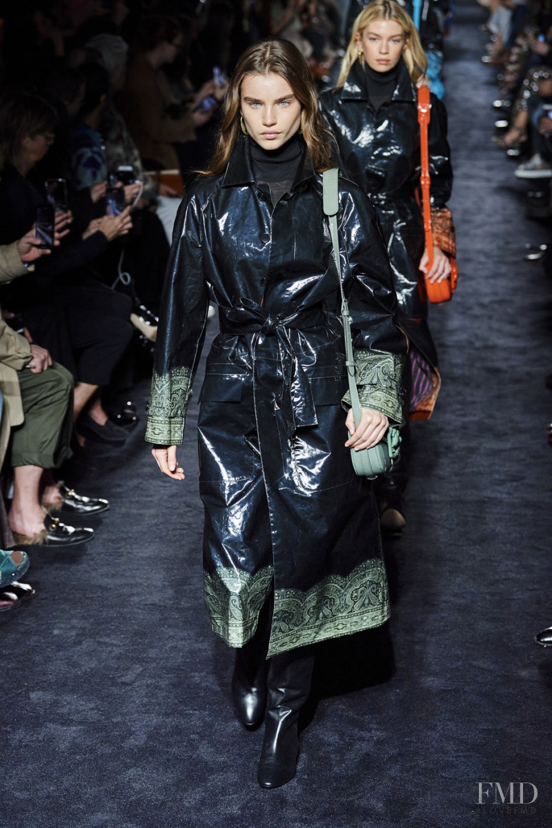 Meghan Roche featured in  the Etro fashion show for Autumn/Winter 2020