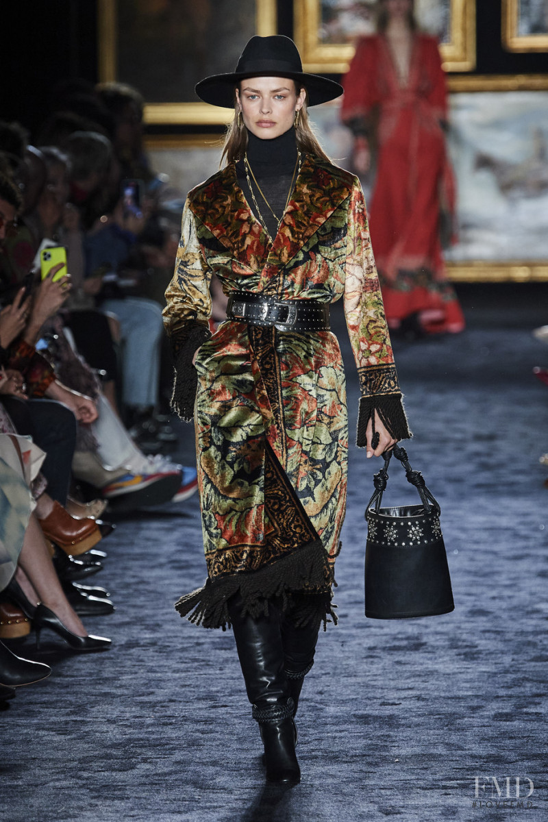 Birgit Kos featured in  the Etro fashion show for Autumn/Winter 2020