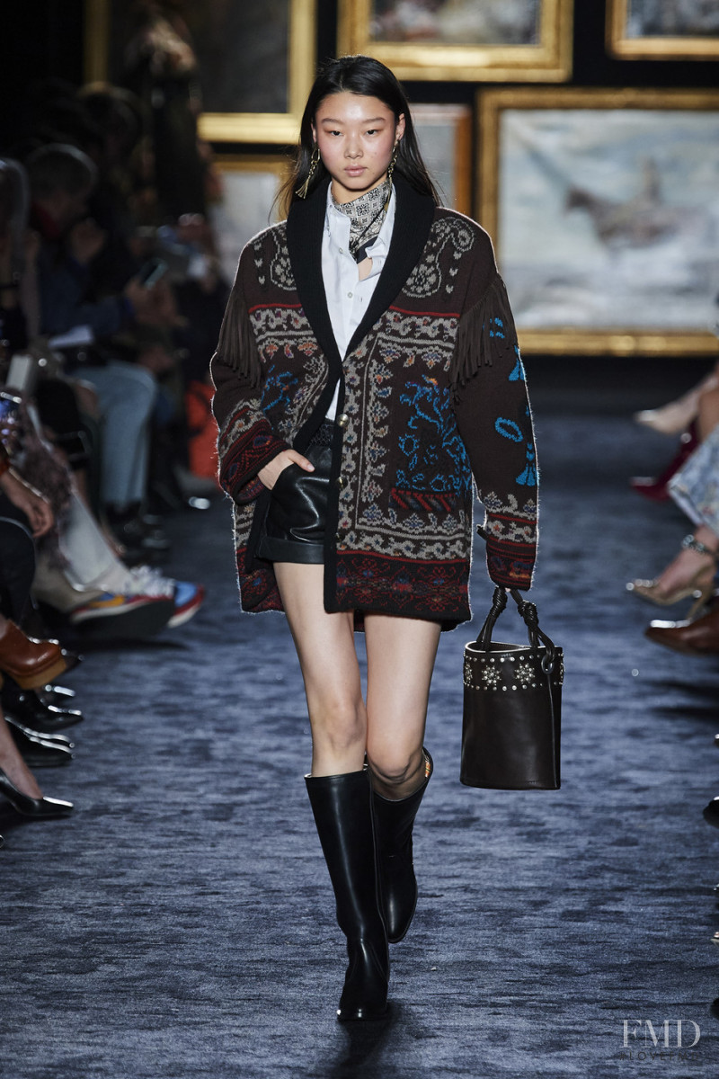 Yoon Young Bae featured in  the Etro fashion show for Autumn/Winter 2020