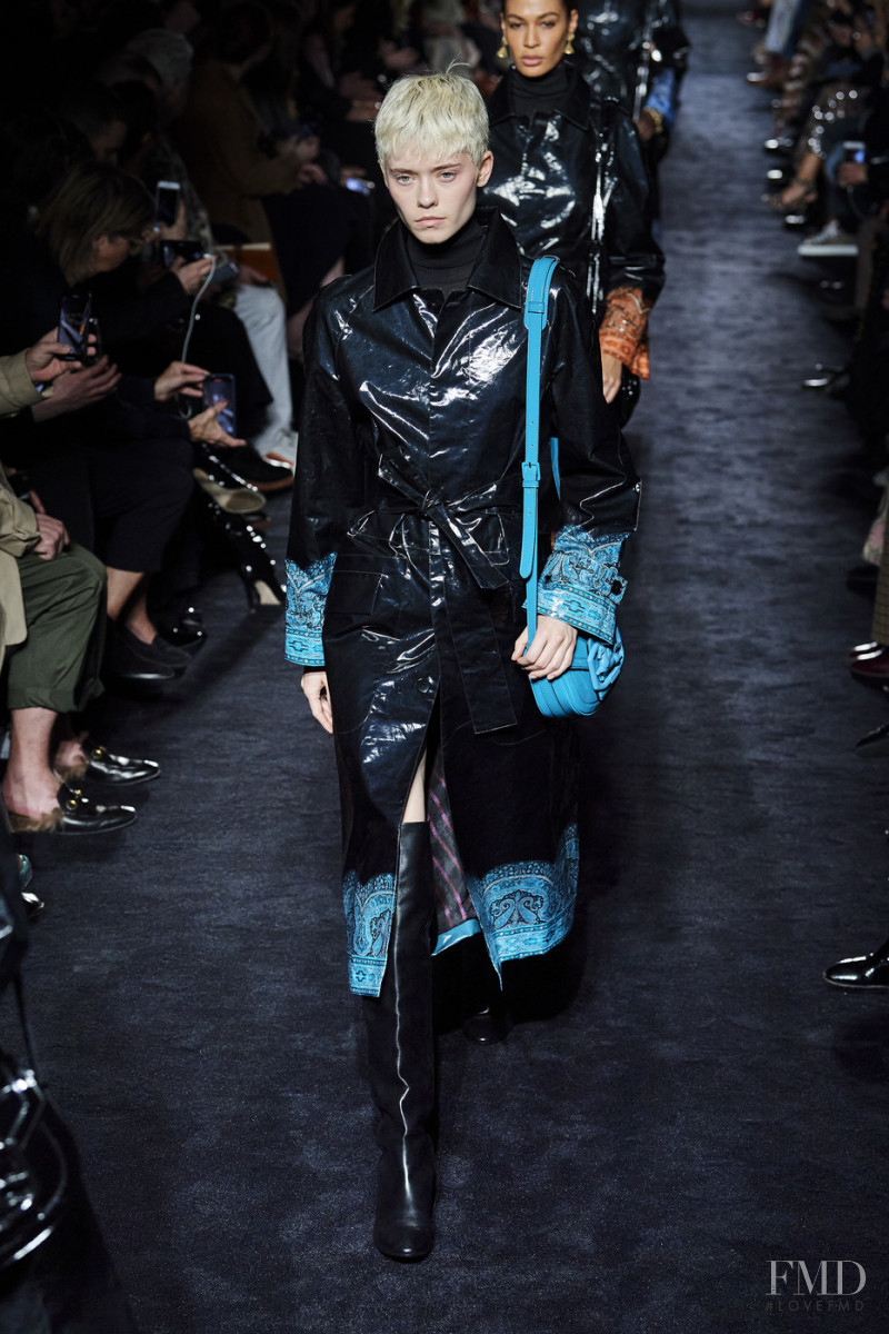 Maike Inga featured in  the Etro fashion show for Autumn/Winter 2020