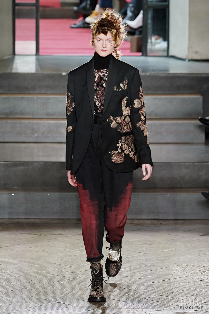Lily Chapman featured in  the Antonio Marras fashion show for Autumn/Winter 2020