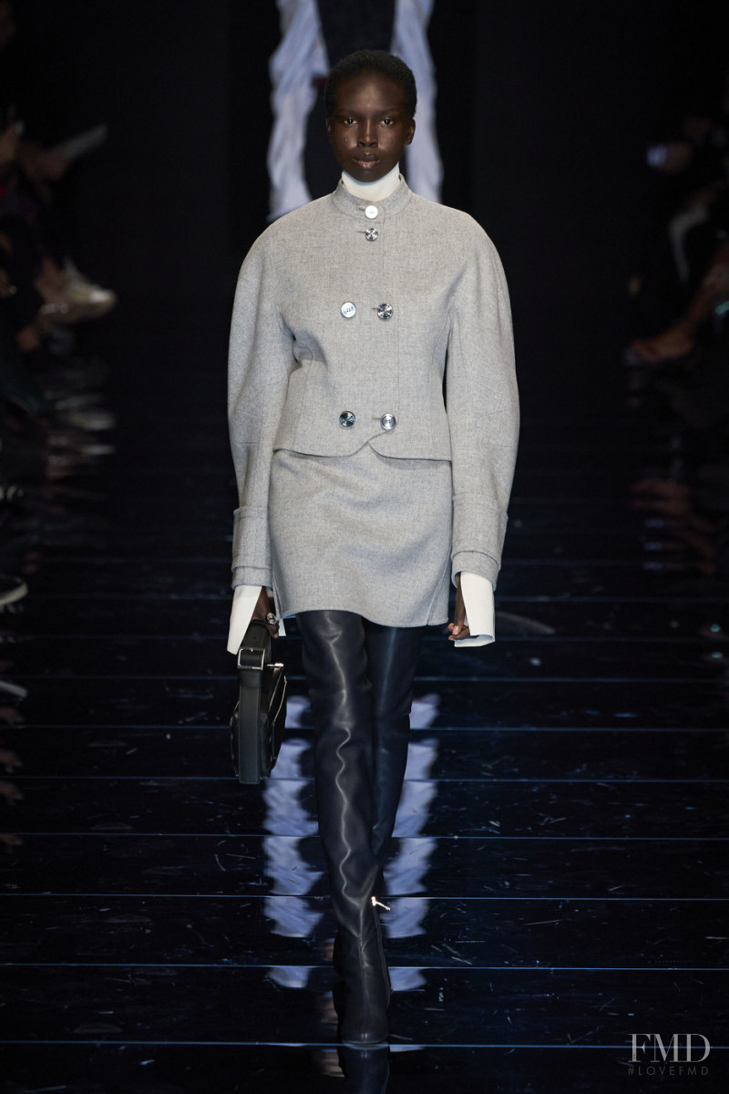 Ajok Madel featured in  the Sportmax fashion show for Autumn/Winter 2020