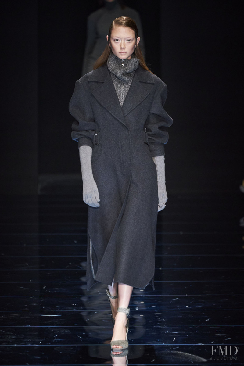 Sara Grace Wallerstedt featured in  the Sportmax fashion show for Autumn/Winter 2020