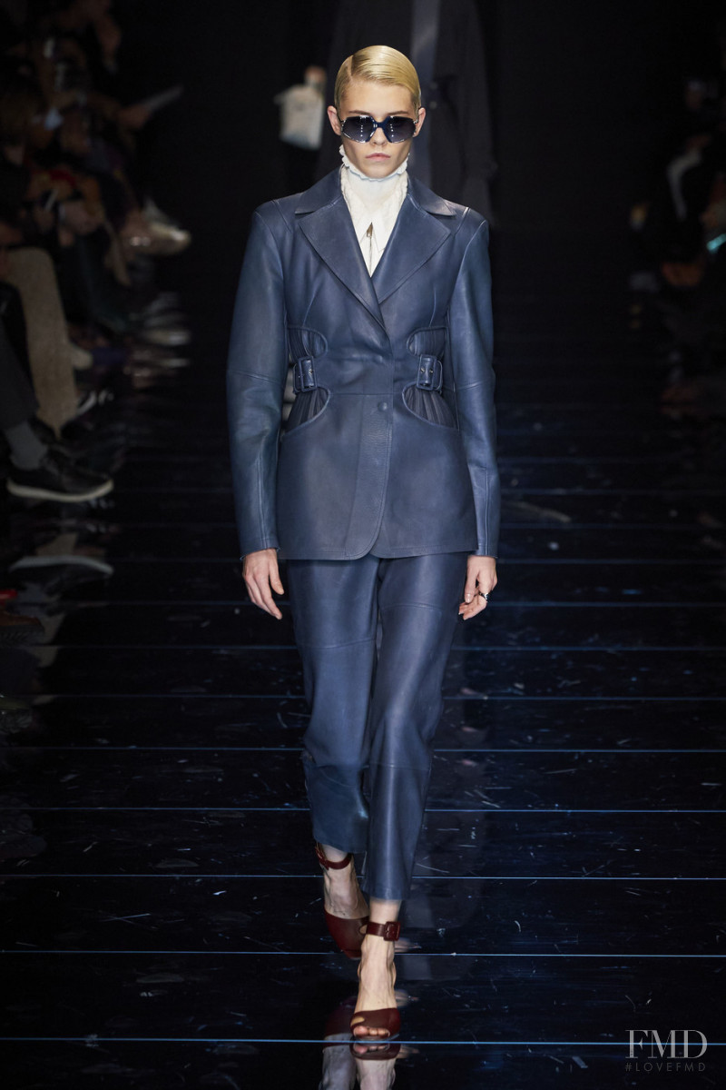 Maike Inga featured in  the Sportmax fashion show for Autumn/Winter 2020