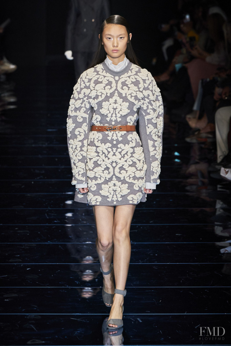 Tinglei Liu featured in  the Sportmax fashion show for Autumn/Winter 2020