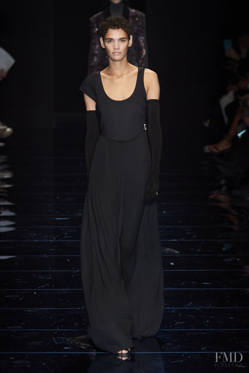 Kerolyn Soares featured in  the Sportmax fashion show for Autumn/Winter 2020