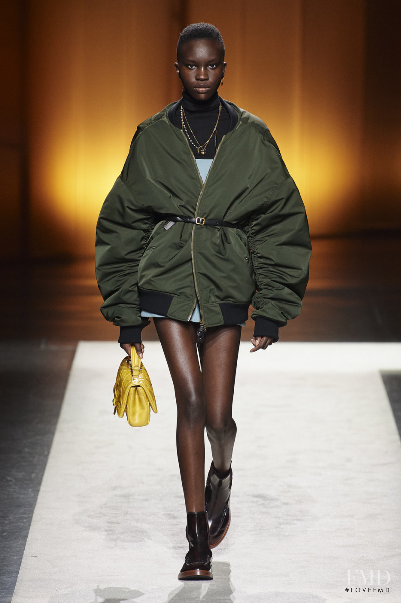 Achenrin Madit featured in  the Tod\'s fashion show for Autumn/Winter 2020