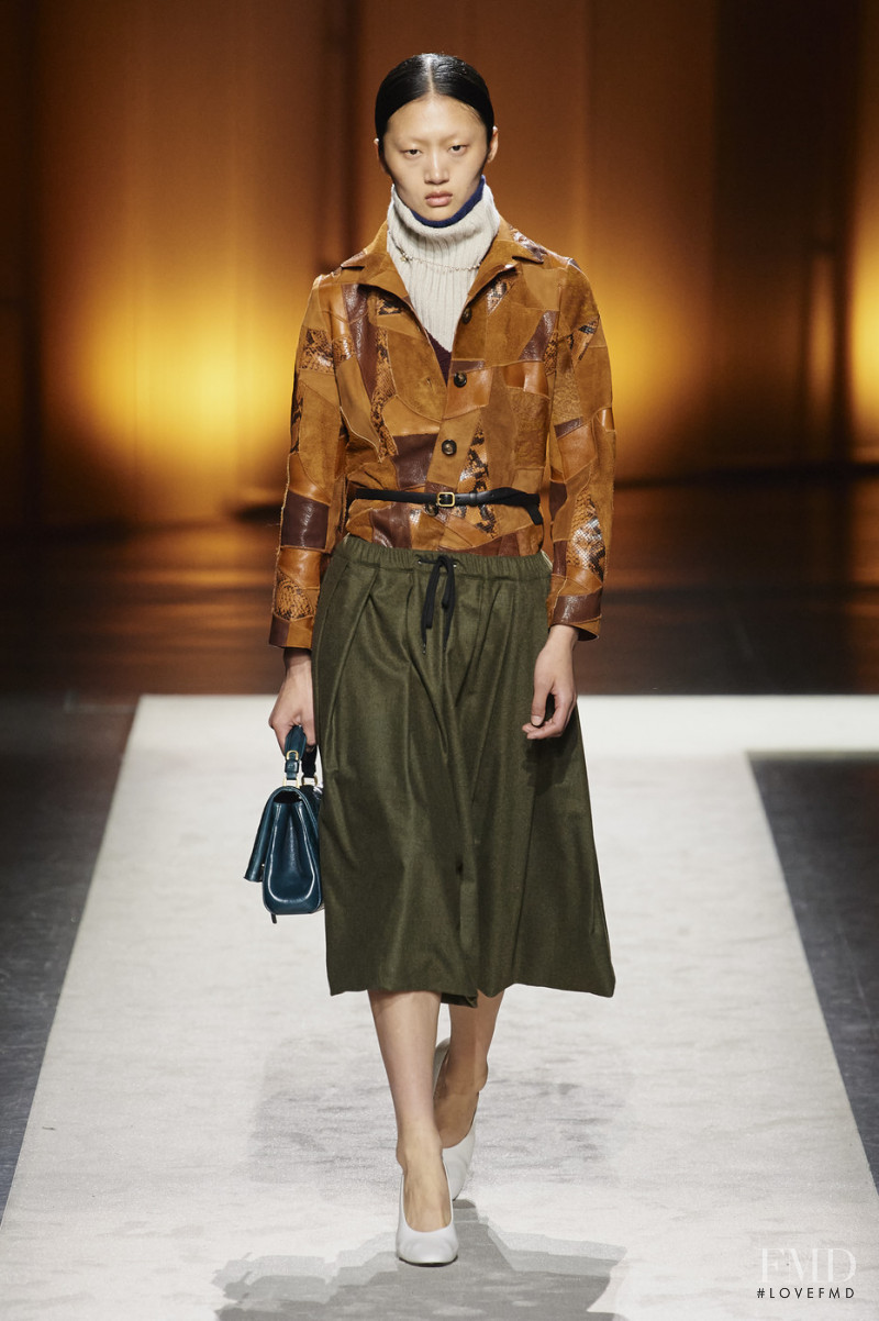 Yilan Hua featured in  the Tod\'s fashion show for Autumn/Winter 2020