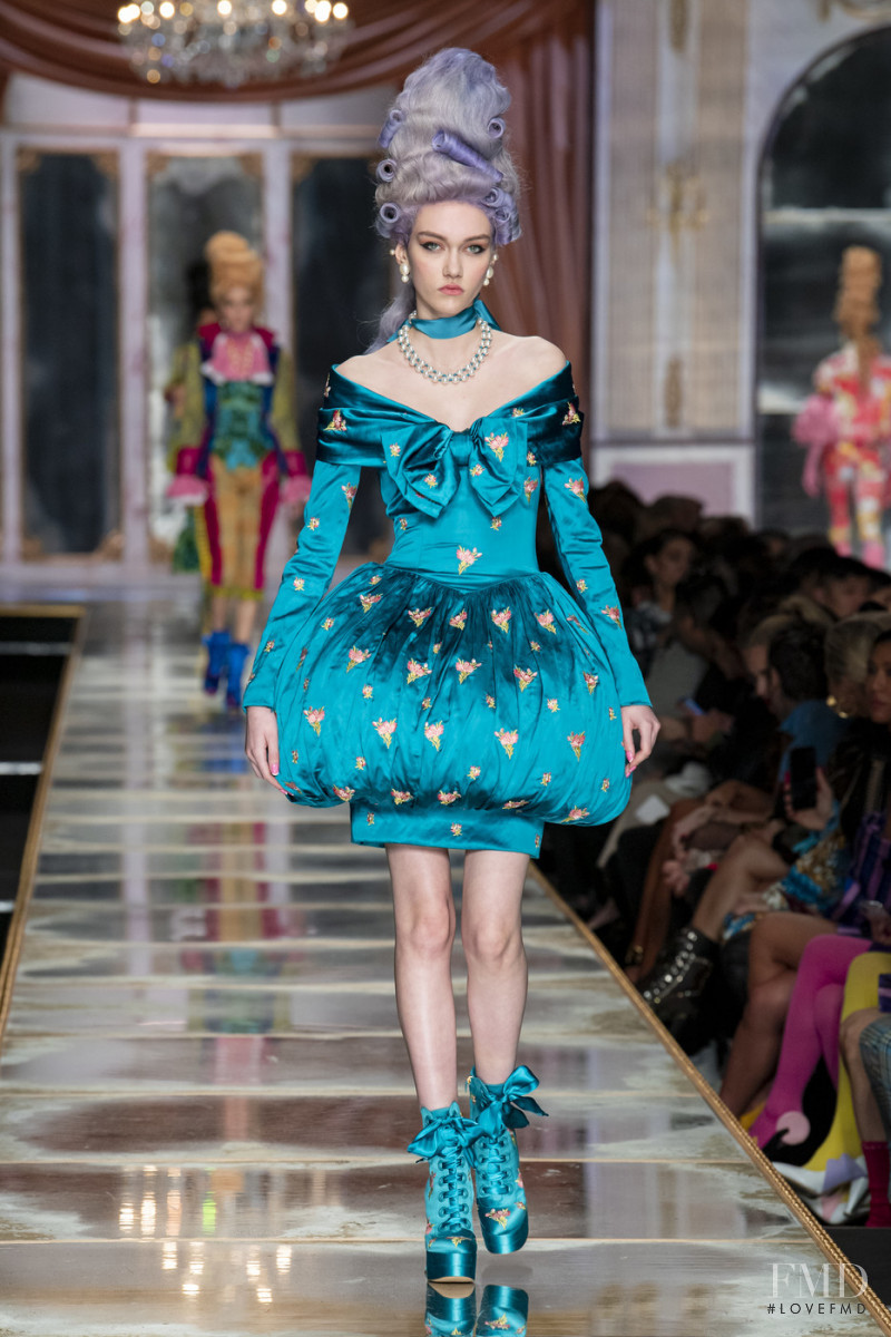 Sofia Steinberg featured in  the Moschino fashion show for Autumn/Winter 2020