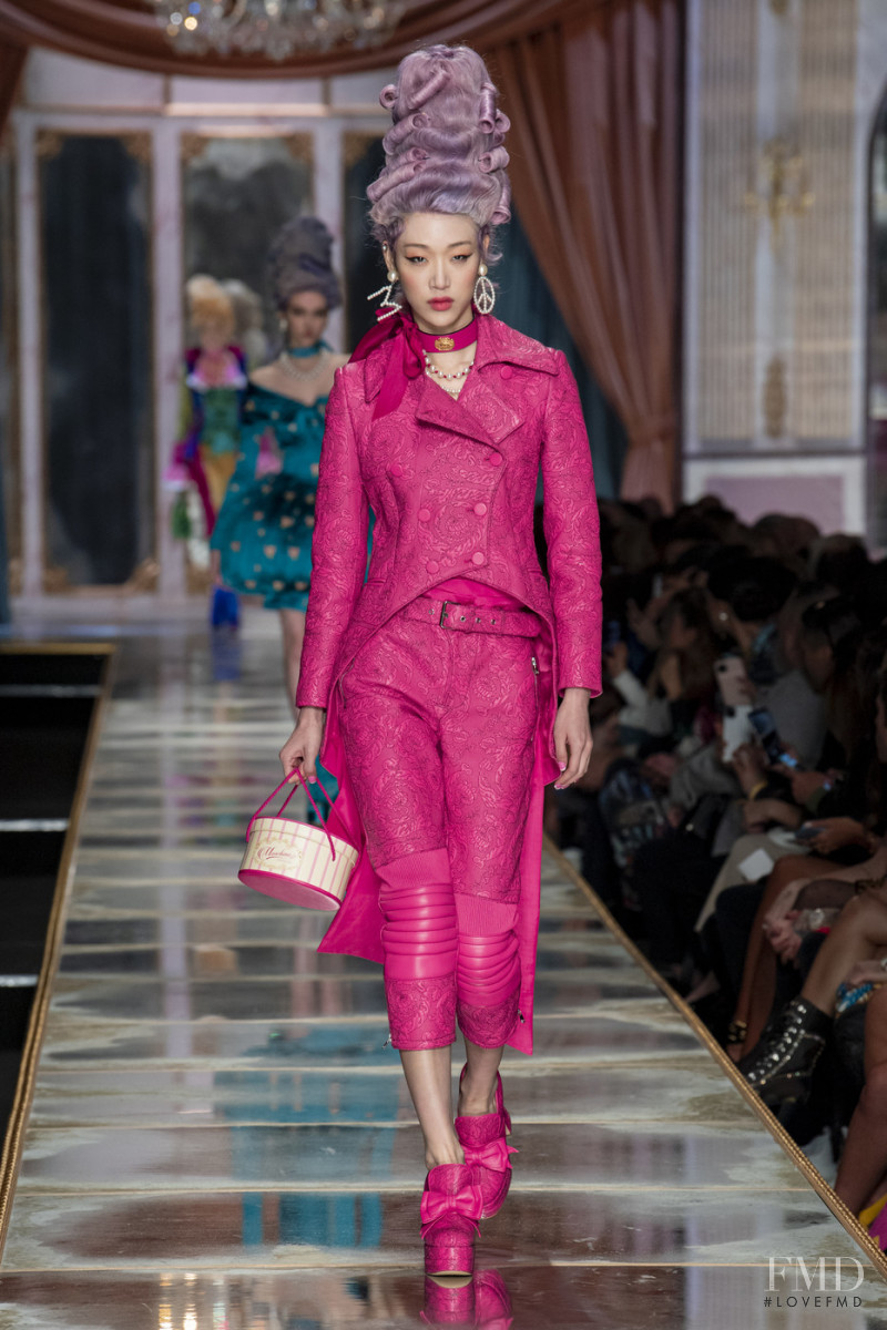 So Ra Choi featured in  the Moschino fashion show for Autumn/Winter 2020