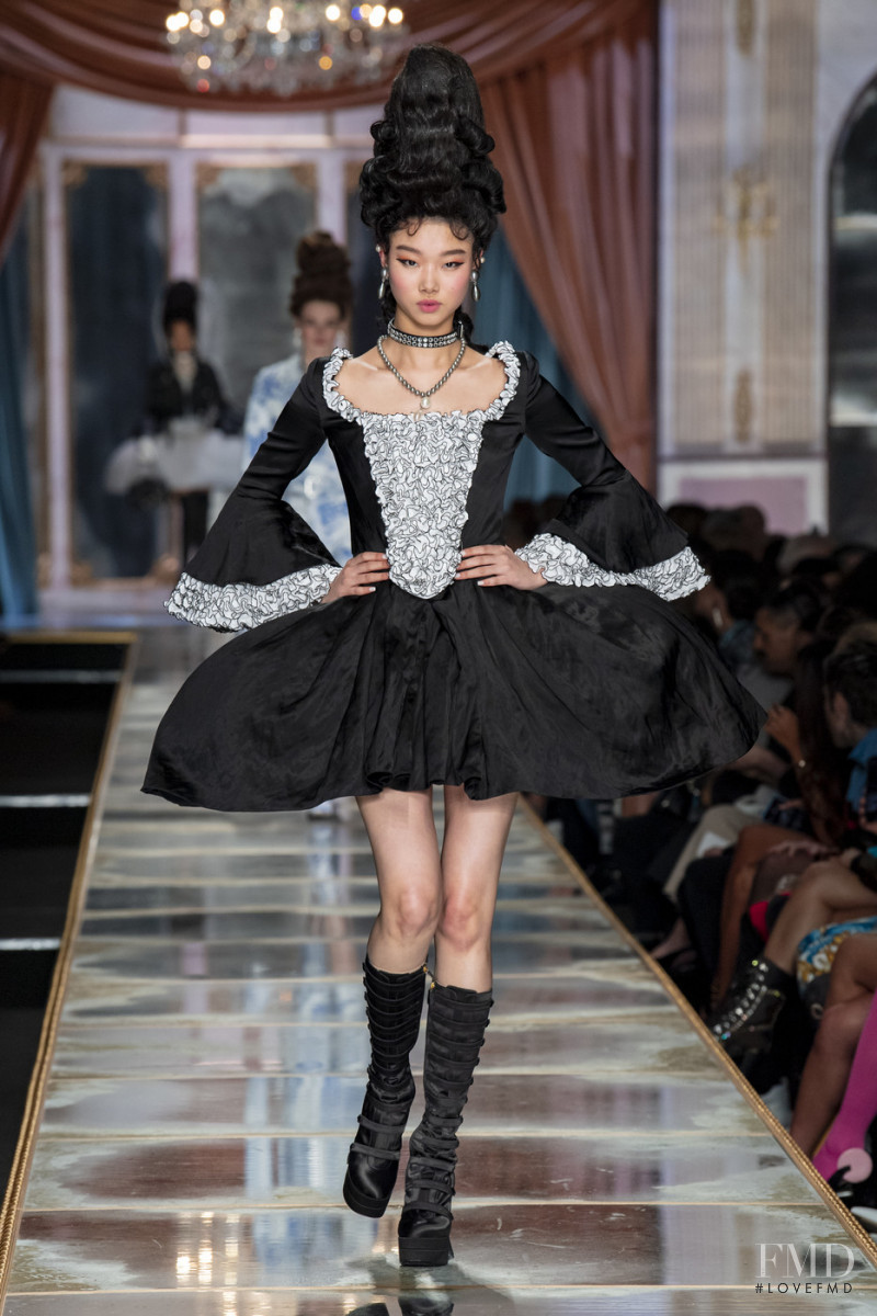 Yoon Young Bae featured in  the Moschino fashion show for Autumn/Winter 2020